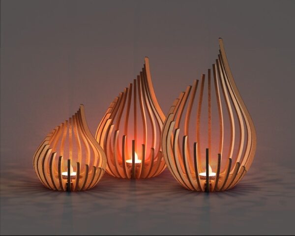 Tealight Holder Laser Cut File - Digital Download - Image 3