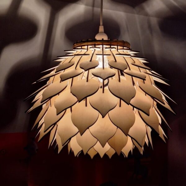 Laser Cut Wooden Pineapple Lamp - DXF File